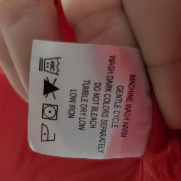 JG Hook Vintage Women Red Rose Quilted Jacket, M - Picture 5 of 6